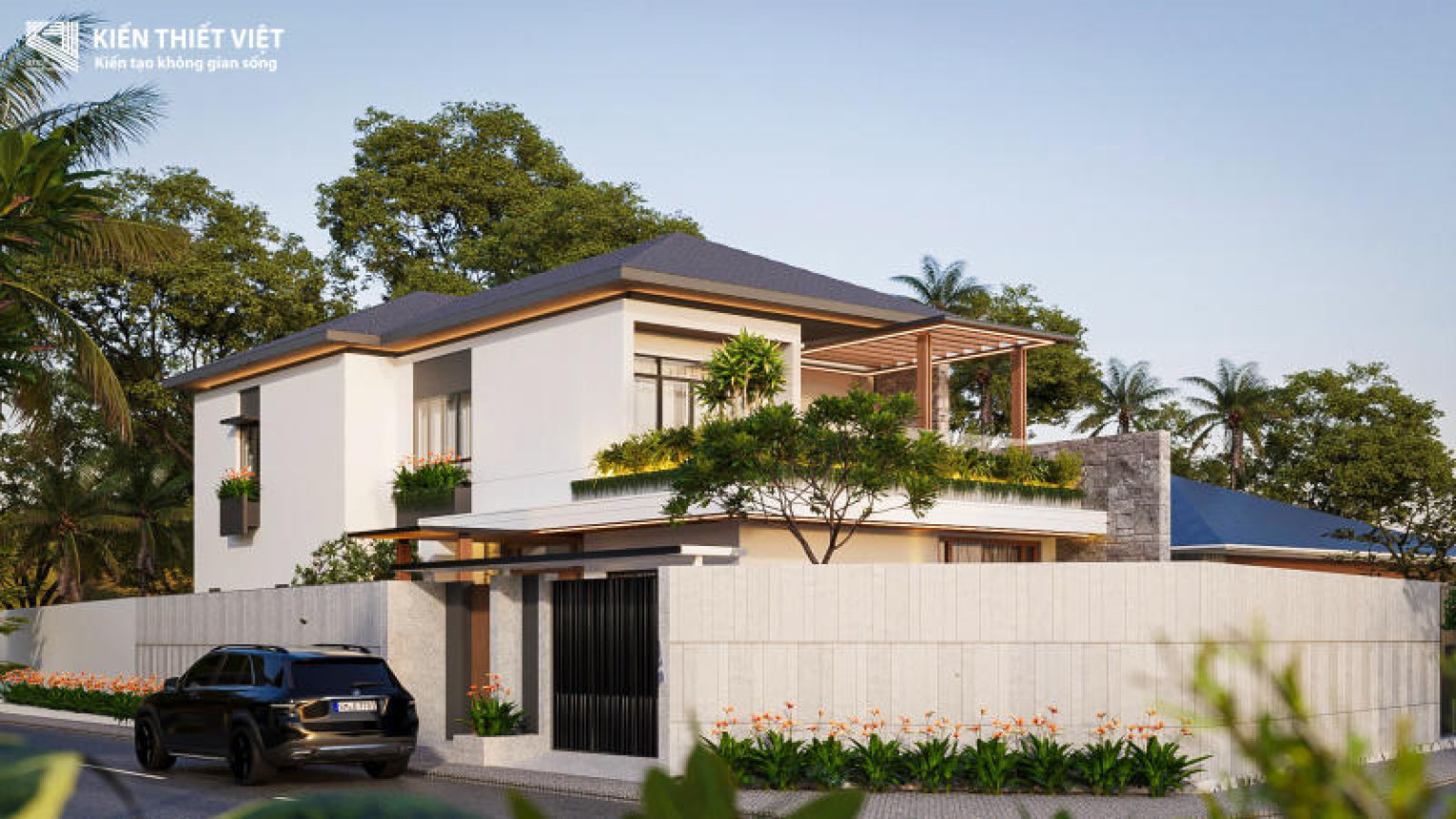 THIẾT KẾ THI CÔNG BIỆT THỰ HIỆN ĐẠI