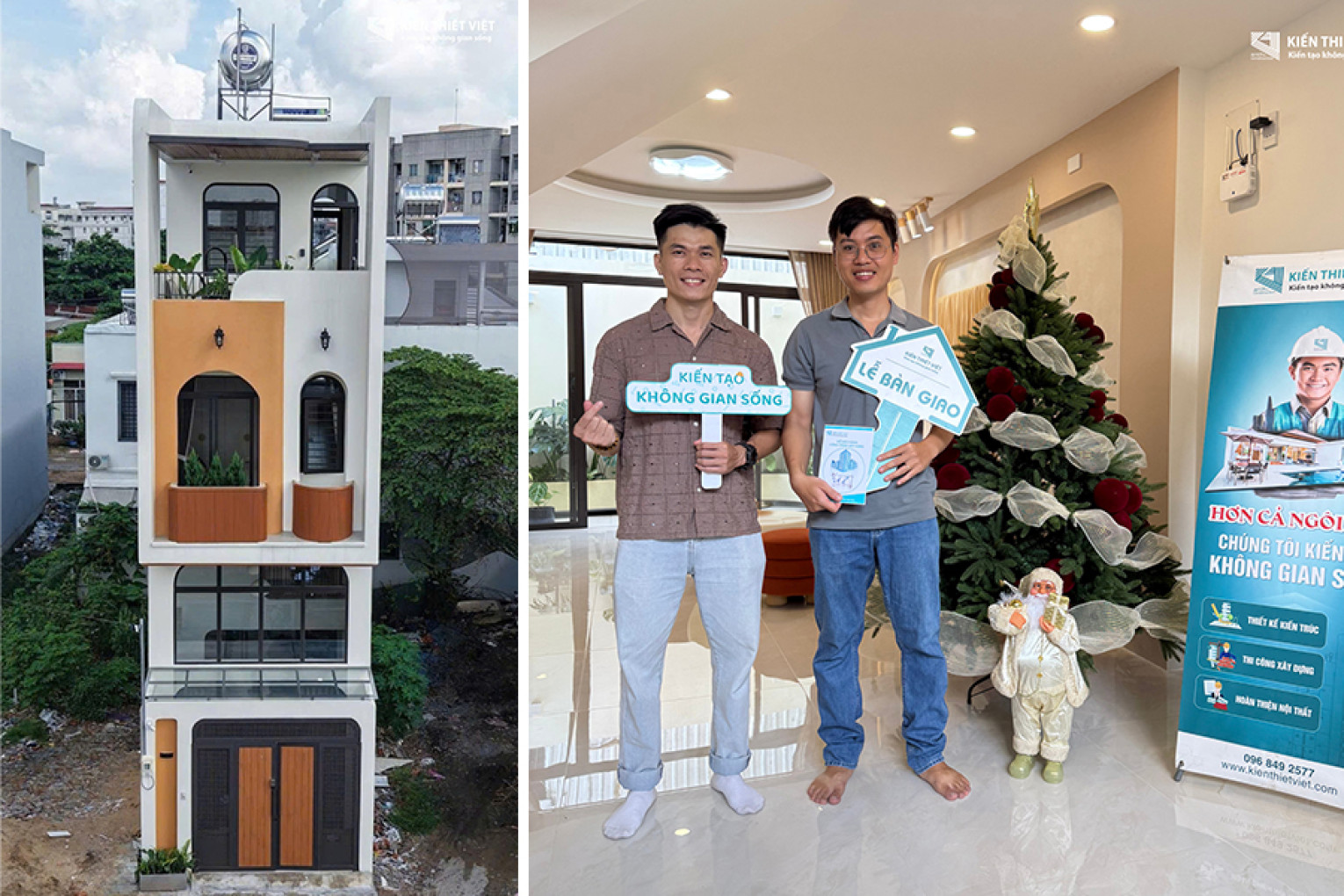 BÀN GIAO CÔNG TRÌNH TRÒN HOUSE
