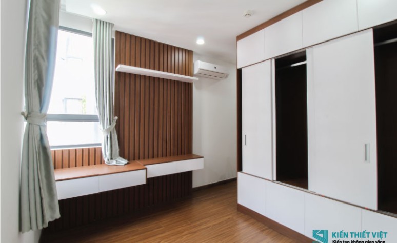 Thi công nội thất gỗ căn hộ chung cư Him Lam Phú An