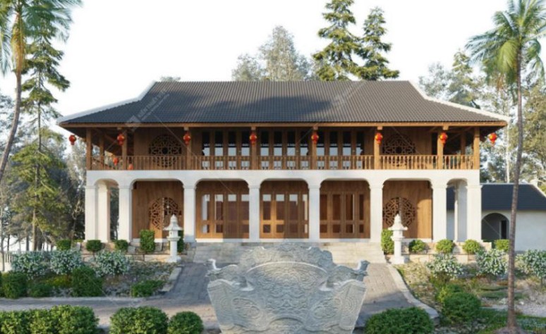 Thiết kế nhà Gỗ Truyền Thống