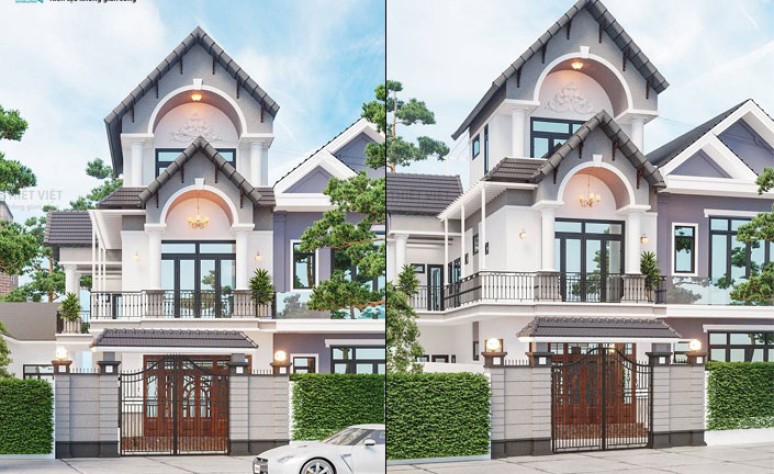 Thiết kế biệt thự mini mái Thái