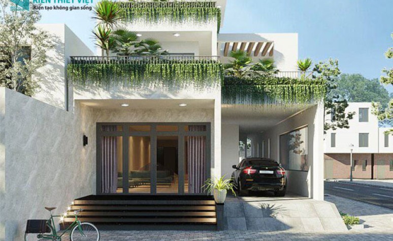 Nhà chị Hiền – vẻ đẹp tinh tế của tông màu trắng với kiến trúc hiện đại