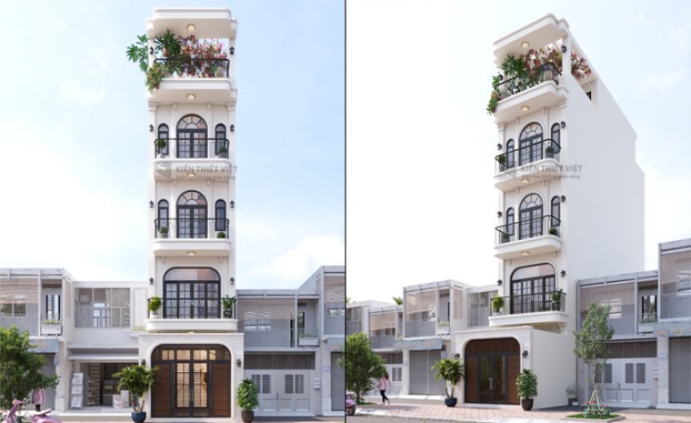 Thiết kế nhà phố phong cách đông dương