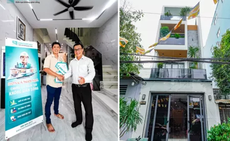 [Bàn giao] Nhà phố 4 tầng hiện đại có thang máy
