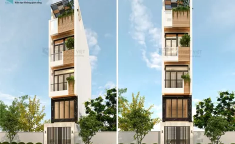 Ống house – Thiết kế tối ưu nhà ống dài 5 tầng
