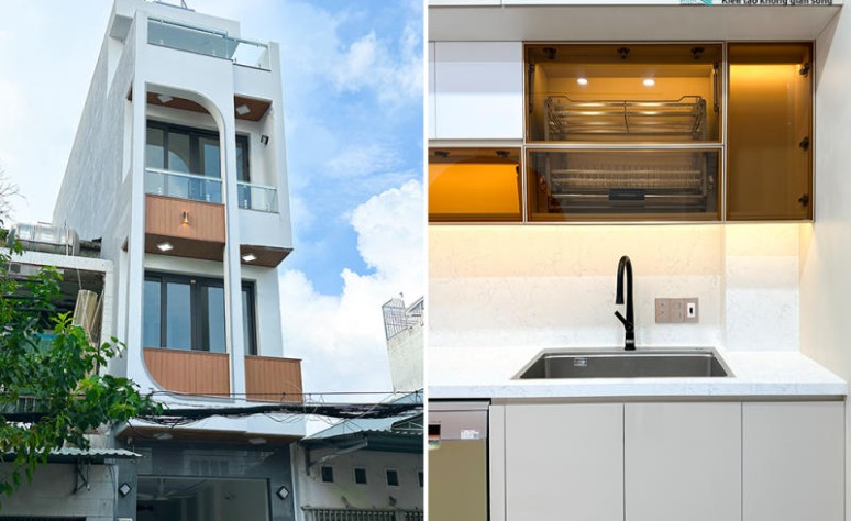 [Bàn giao dự án] – Trọn gói thiết kế thi công nhà phố 4 tầng