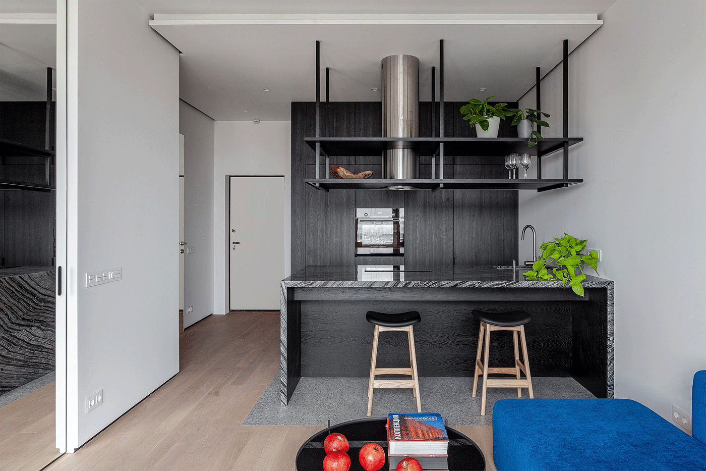 thiết kế nội thất căn hộ 1 phòng ngủ 40m2