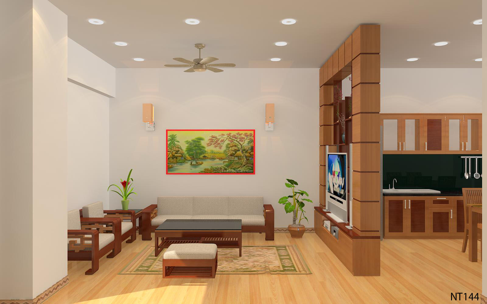 Phối cảnh 3D – Tổng hợp một số thiết kế phòng khách (27)