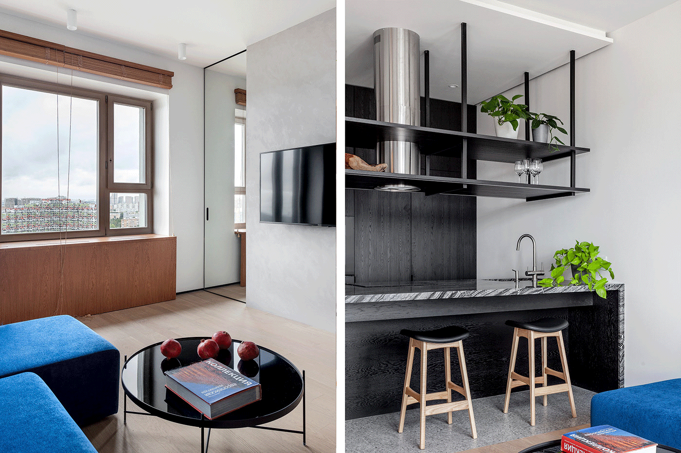 thiết kế nội thất căn hộ 1 phòng ngủ 40m2