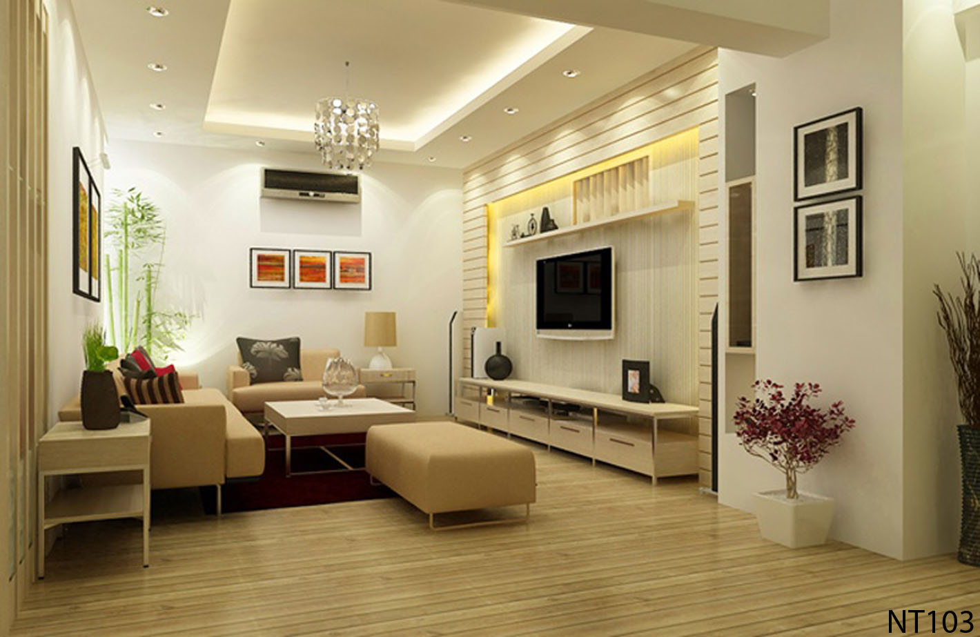 Phối cảnh 3D – Tổng hợp một số thiết kế phòng khách (17)