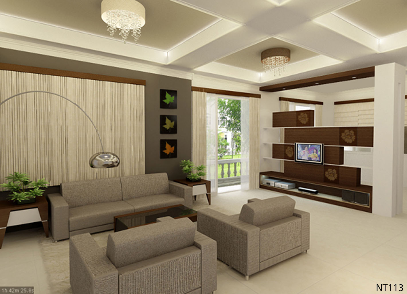 Phối cảnh 3D – Tổng hợp một số thiết kế phòng khách (9)