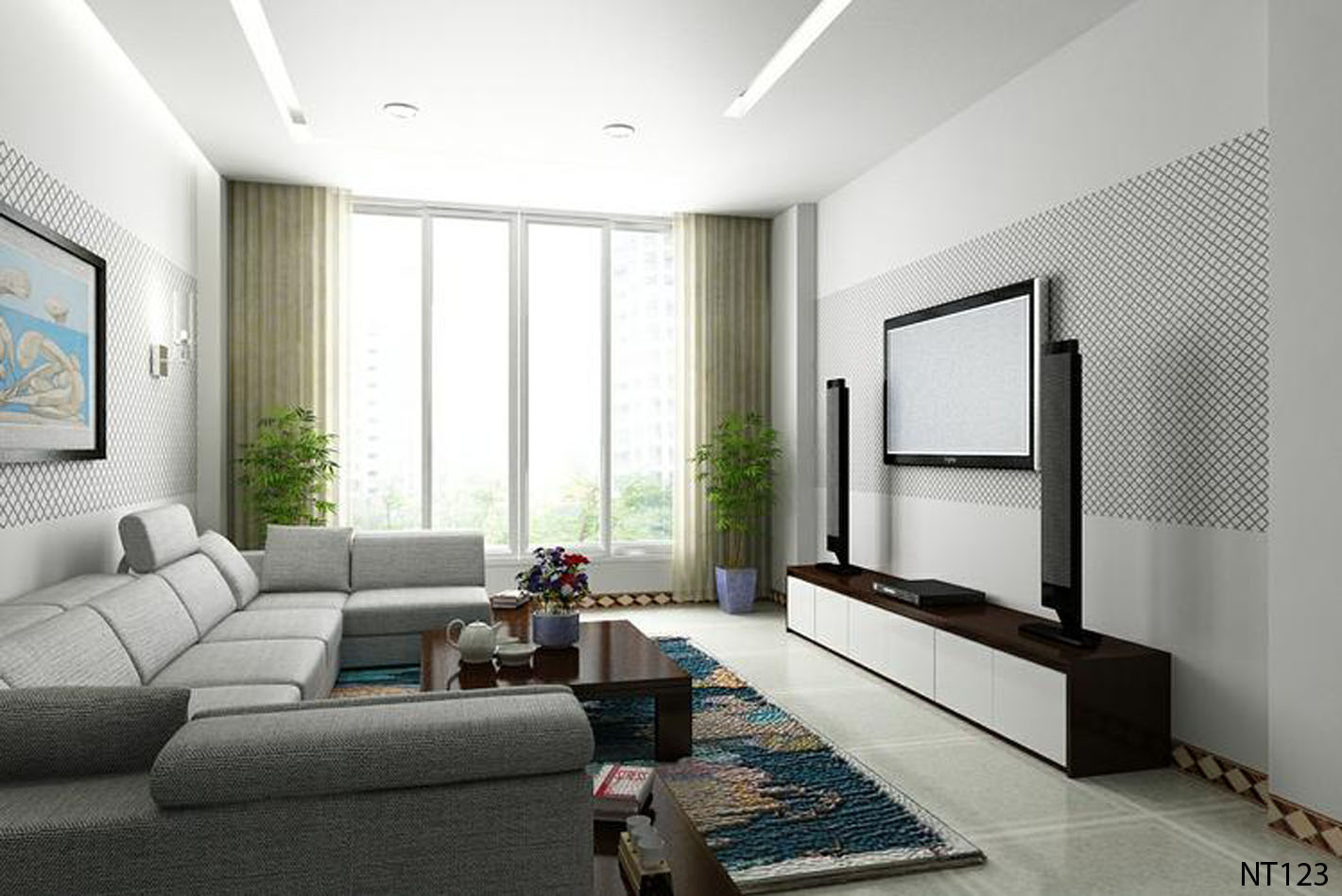 Phối cảnh 3D – Tổng hợp một số thiết kế phòng khách (40)