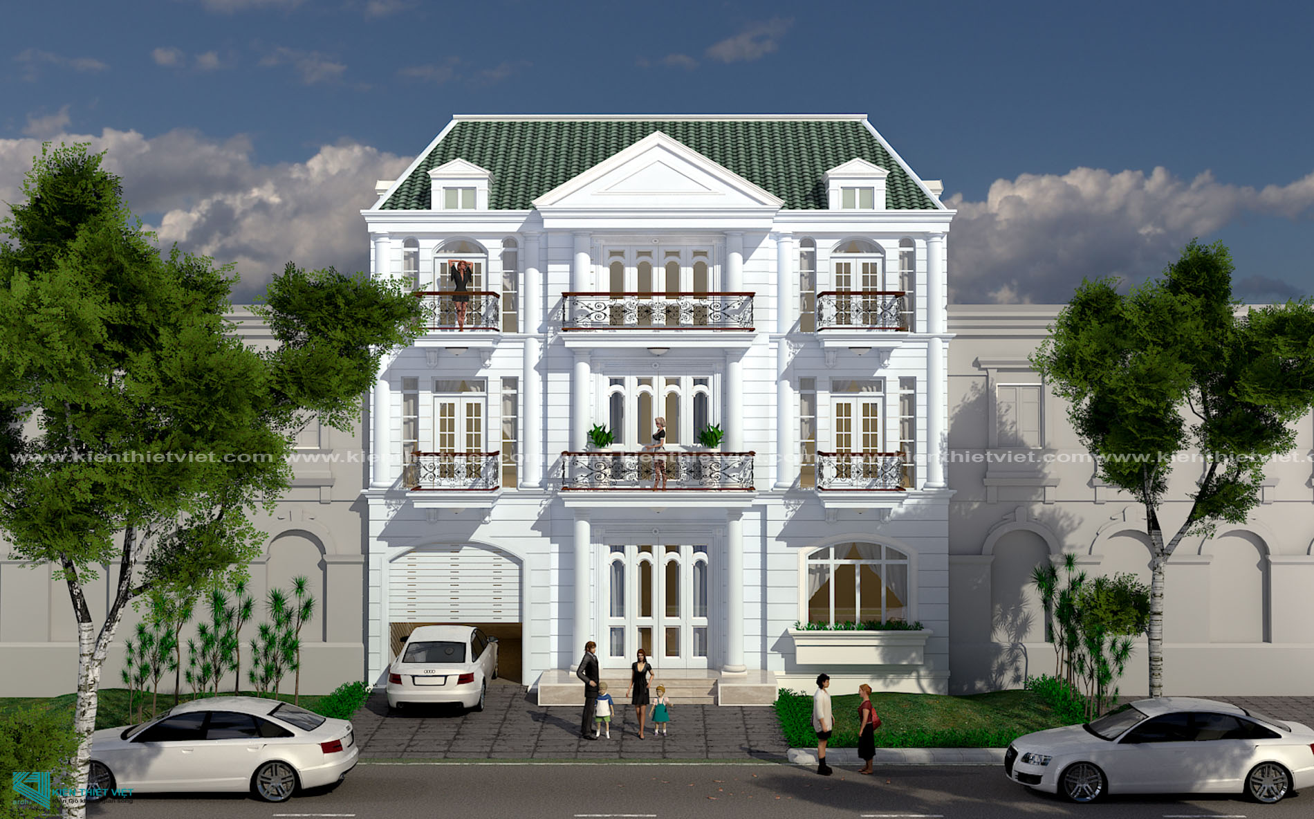 biệt thự 3 tầng hiện đại (2)