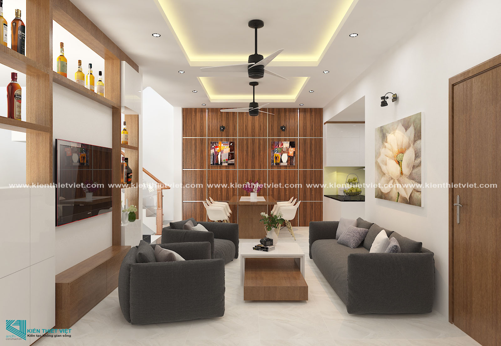 Phối cảnh 3D – Biệt Thự 3 tầng hiện đại quận 10 (26)