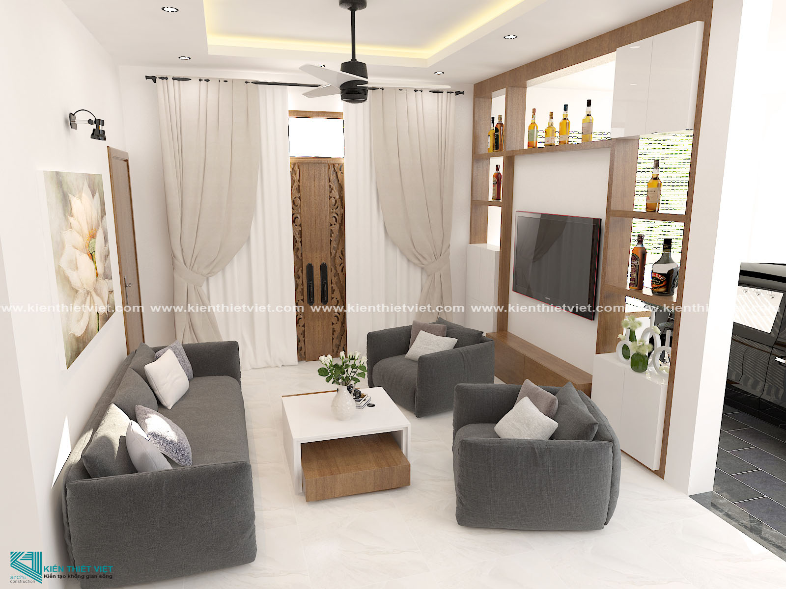 Phối cảnh 3D – Biệt Thự 3 tầng hiện đại quận 10 (19)