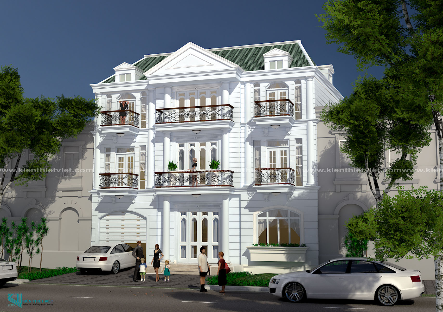 biệt thự 3 tầng hiện đại (4)