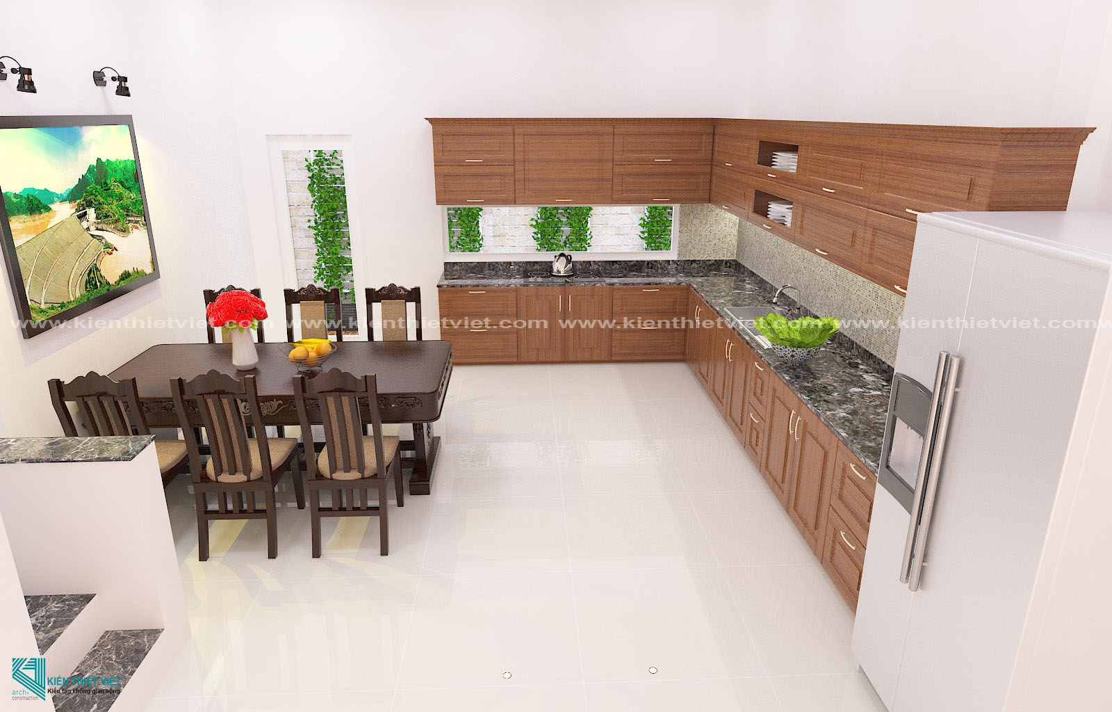 Phối cảnh 3D – Biệt Thự 3 tầng hiện đại quận 10 (5)