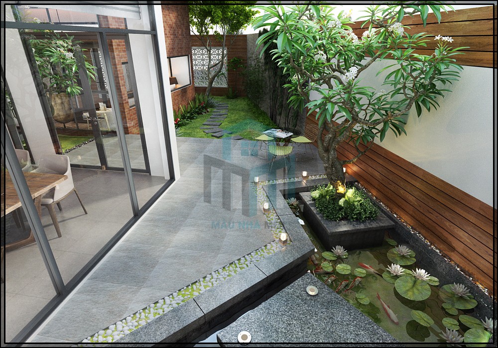 Phối cảnh 3D – Biệt thự hiện đại mới tại quận 2 – Kiến Thiết Việt (4)