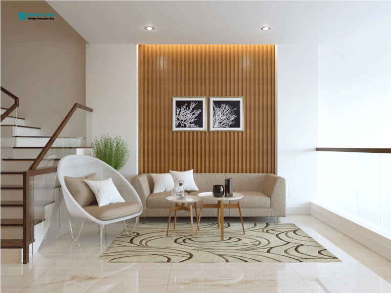 Phối cảnh 3D – Thiết kế nhà phố 1 trệt 1 lửng 2 lầu tân cổ điển (6)
