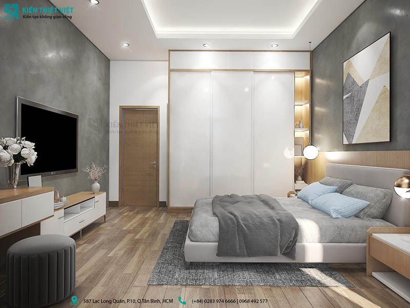 Phối cảnh 3D – Nhà phố 1 trệt 2 lầu nhà chị Trâm quận Thủ Đức (12)