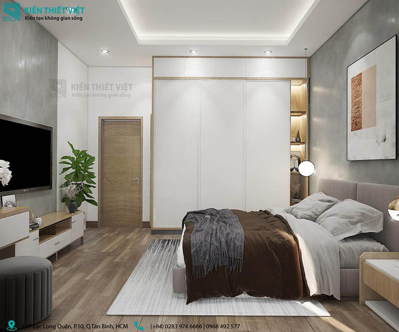 Phối cảnh 3D – Nhà phố 1 trệt 2 lầu nhà chị Trâm quận Thủ Đức (13)