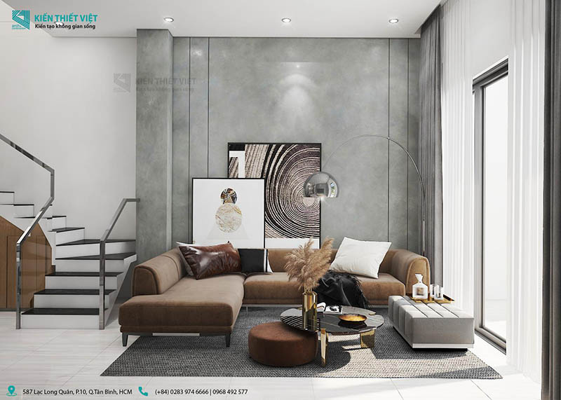 Phối cảnh 3D – Nhà phố 1 trệt 2 lầu nhà chị Trâm quận Thủ Đức (14)