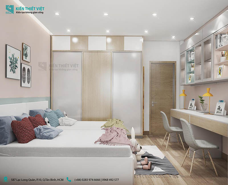 Phối cảnh 3D – Nhà phố 1 trệt 2 lầu nhà chị Trâm quận Thủ Đức (11)