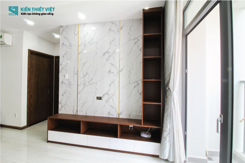 Phối cảnh 3D – Thi công nội thất gỗ căn hộ chung cư Him Lam Phú An (7)