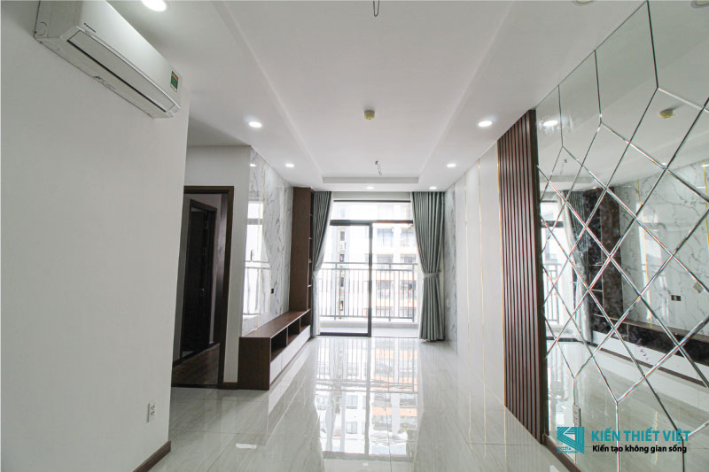 Phối cảnh 3D – Thi công nội thất gỗ căn hộ chung cư Him Lam Phú An (1)
