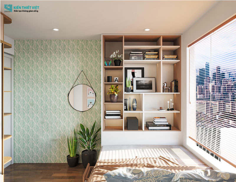 Phối cảnh 3D – Thiết kế nội thất căn hộ chung cư Diamond Riverside 72m2 (8)