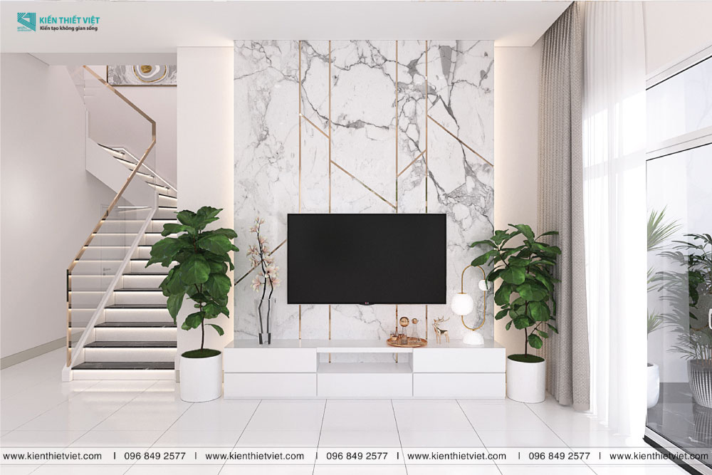 Phối cảnh 3D – Thiết kế biệt thự song lập Nam Phú quận 7 (2)