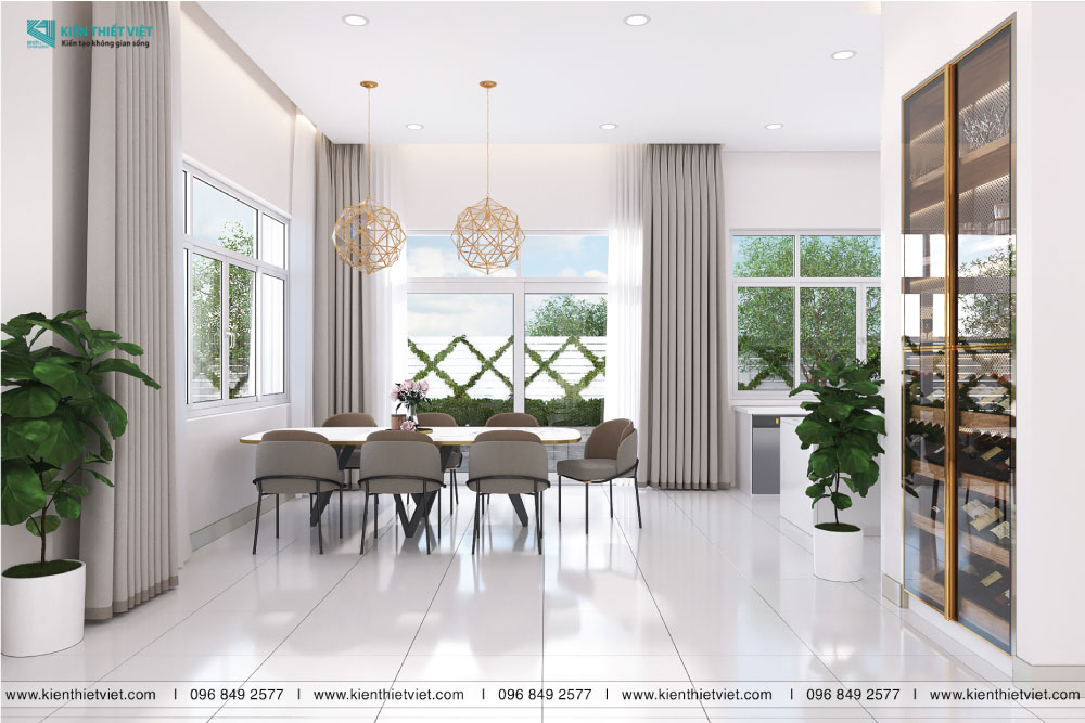 Phối cảnh 3D – Thiết kế biệt thự song lập Nam Phú quận 7 (5)