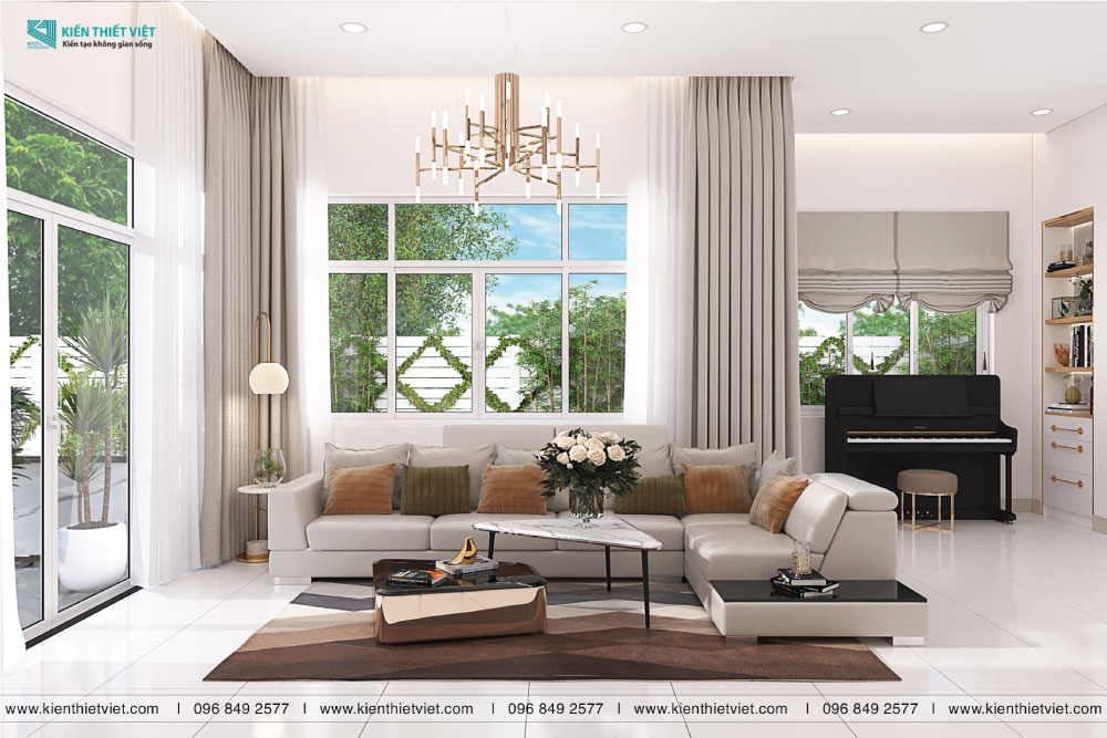 Phối cảnh 3D – Thiết kế biệt thự song lập Nam Phú quận 7 (1)
