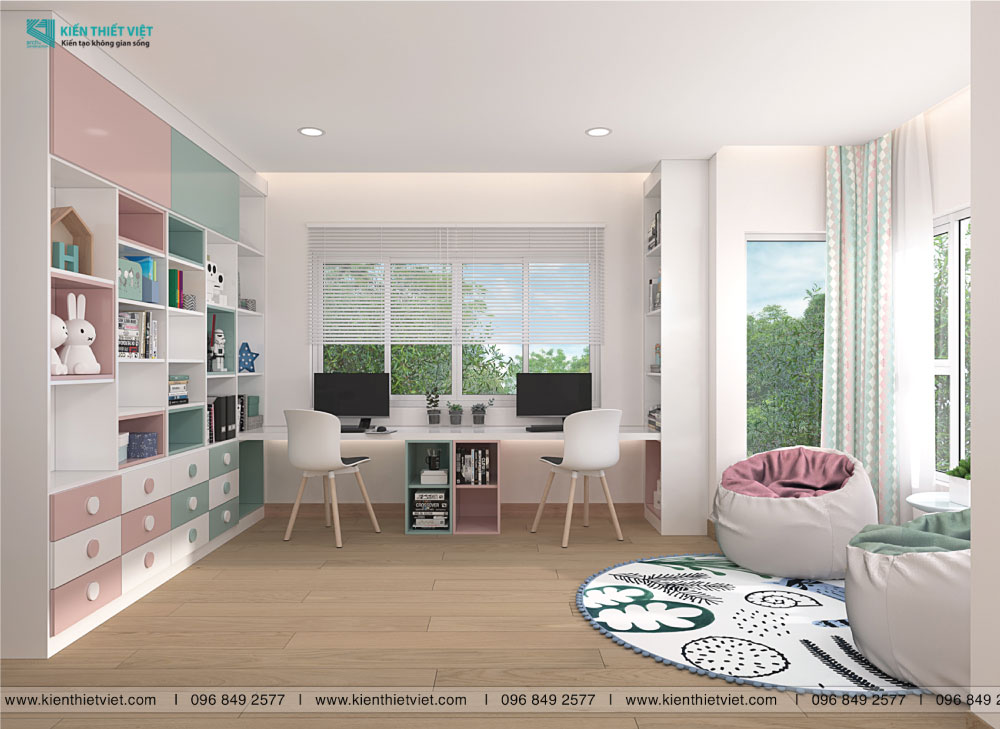 Phối cảnh 3D – Thiết kế biệt thự song lập Nam Phú quận 7 (15)
