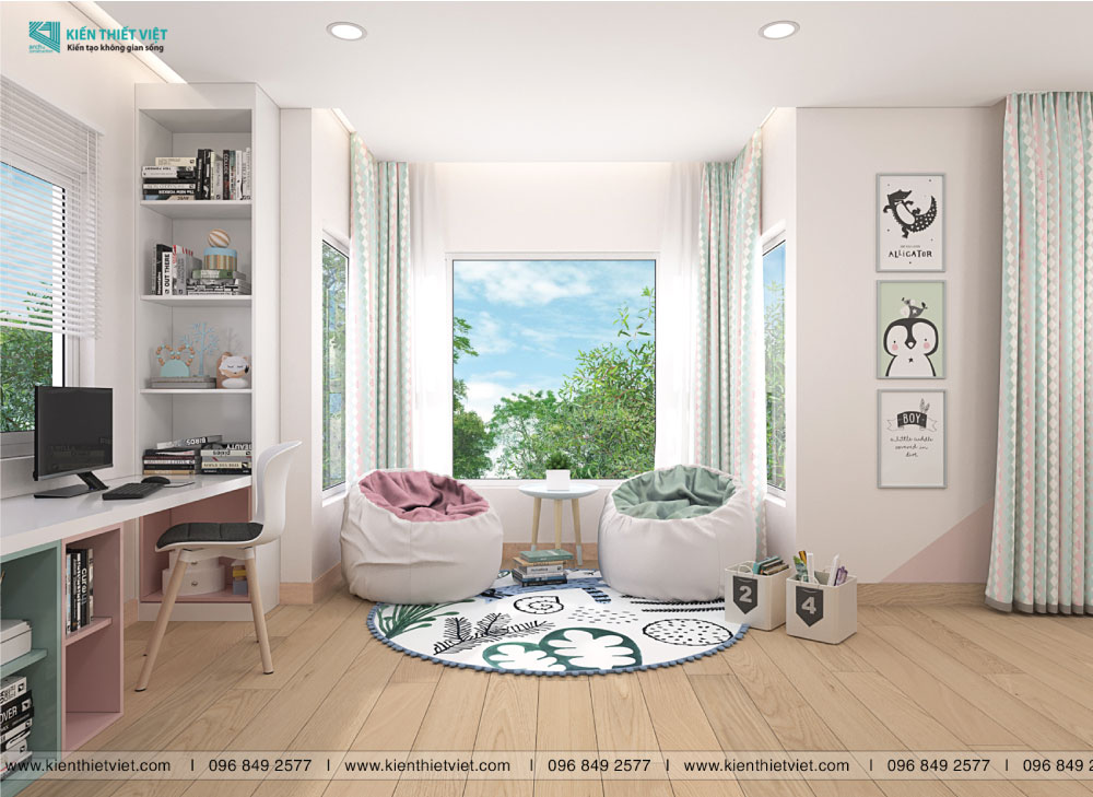 Phối cảnh 3D – Thiết kế biệt thự song lập Nam Phú quận 7 (10)
