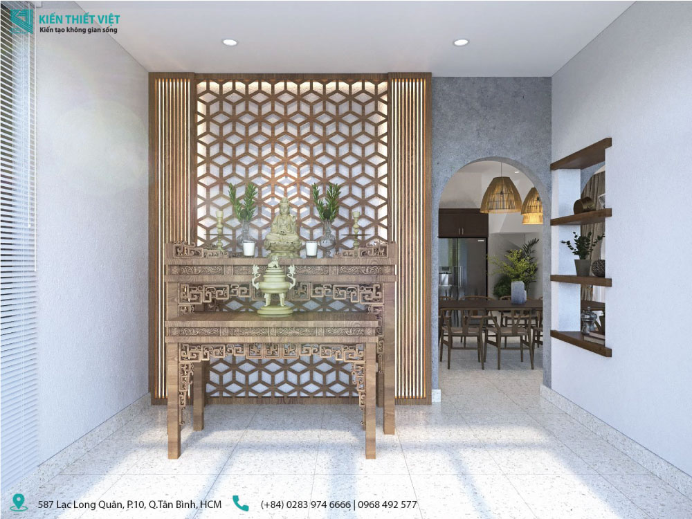 thiết kế nội thất phòng thờ (18)