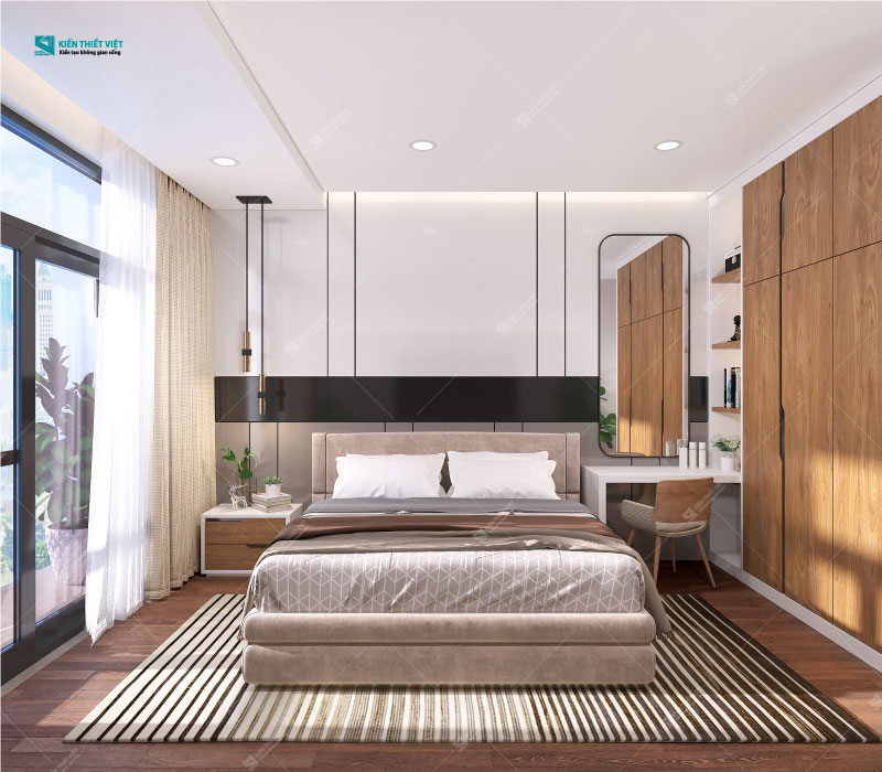 Phối cảnh 3D – Thiết kế nhà phố 1 trệt 1 lửng 2 lầu có sân thượng – 4x16m (13)