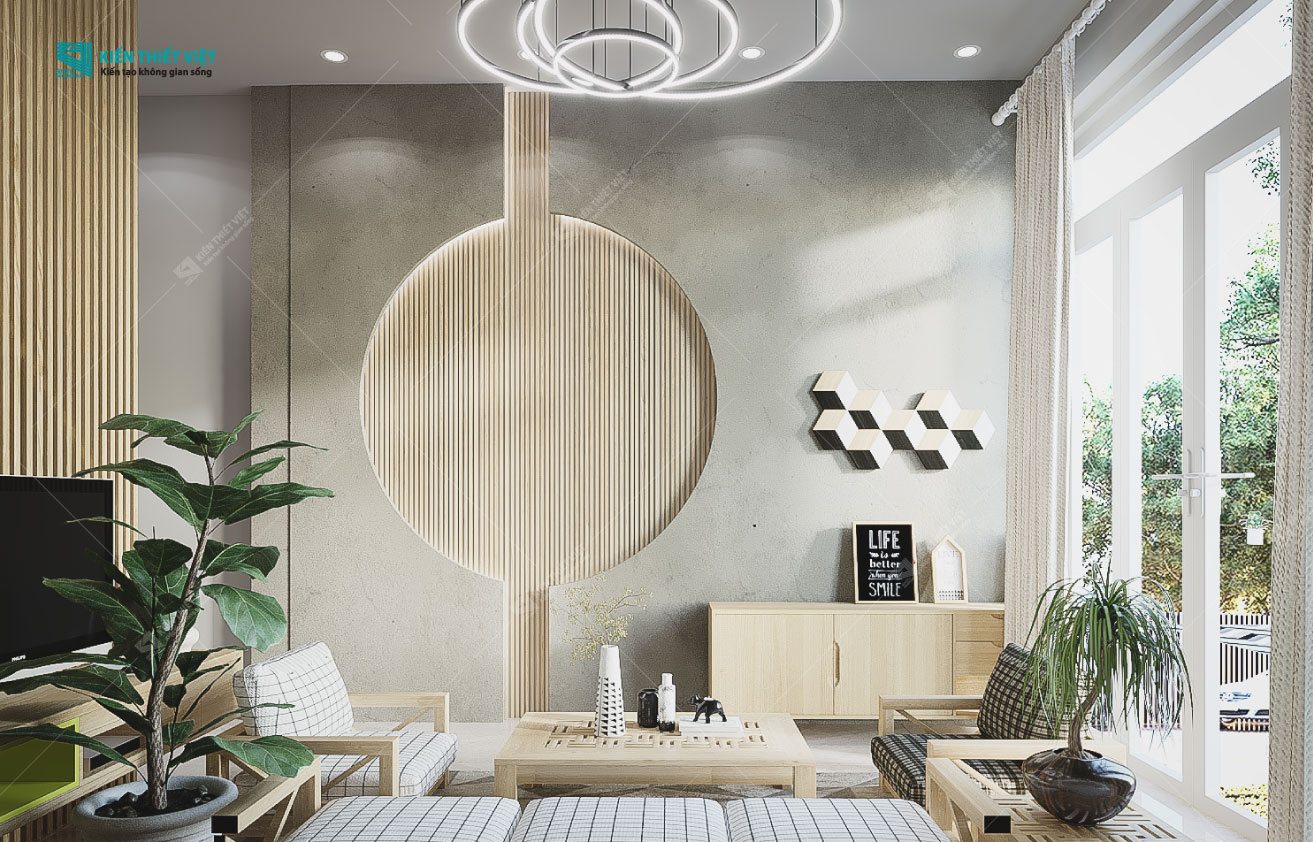 Phối cảnh 3D – Thiết kế nhà phố 1 trệt 2 lầu hiện đại (3)