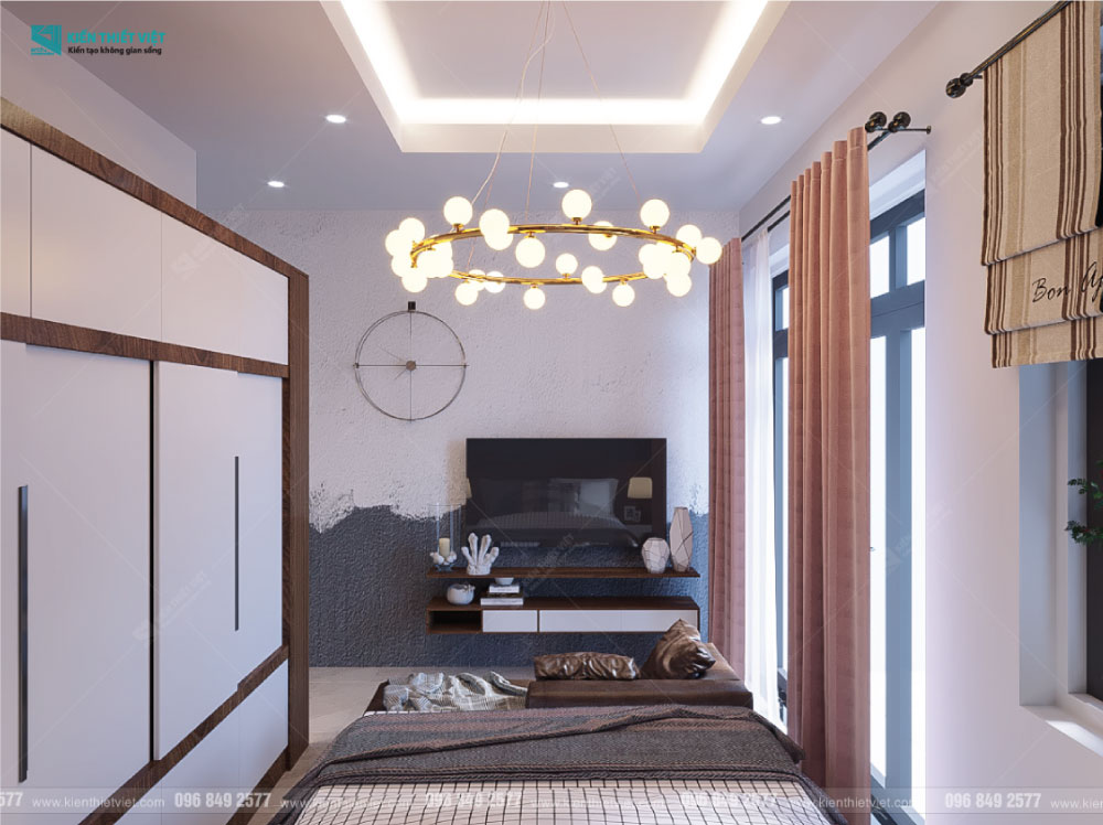 Phối cảnh 3D – Thiết kế nhà phố hiện đại 1 trệt 2 lầu tại quận 9 (11)