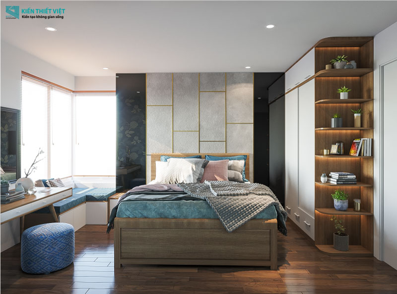 Phối cảnh 3D – Thiết kế nội thất căn hộ chung cư Diamond Riverside 72m2 (12)