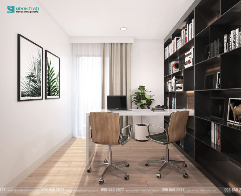 Phối cảnh 3D – Thiết kế nội thất căn hộ Kingdom 101 2 phòng ngủ (6)