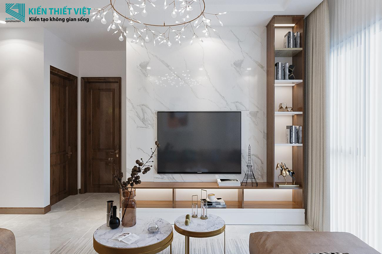 Phối cảnh 3D – Thiết kế nội thất căn hộ chung cư Him Lam Phú An (1)