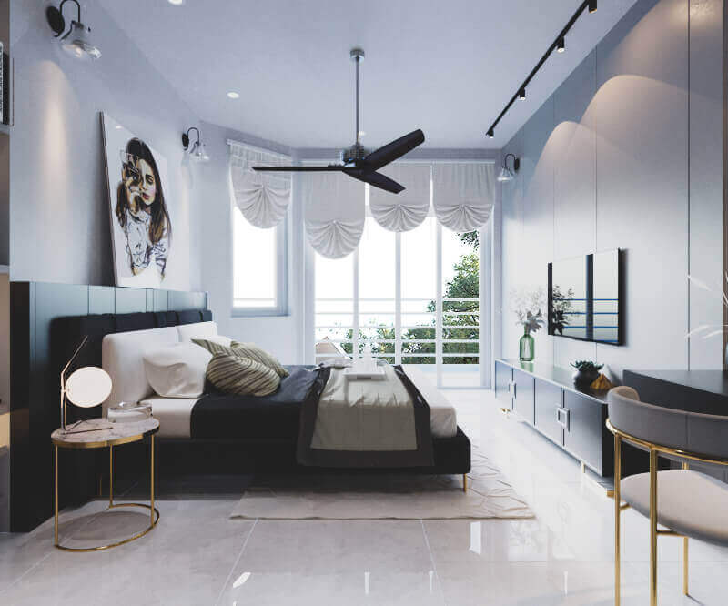 Phối cảnh 3D – Thiết kế nhà phố 4 tầng hiện đại kết hợp không gian kinh doanh Anh Minh (14)
