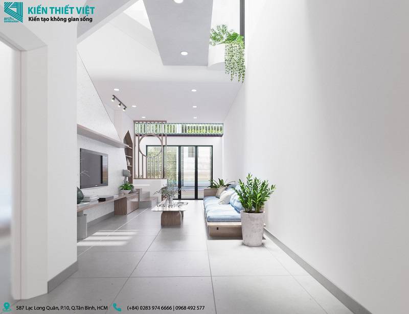 phòng khách kết hợp với bếp nhà anh hoàng (13)