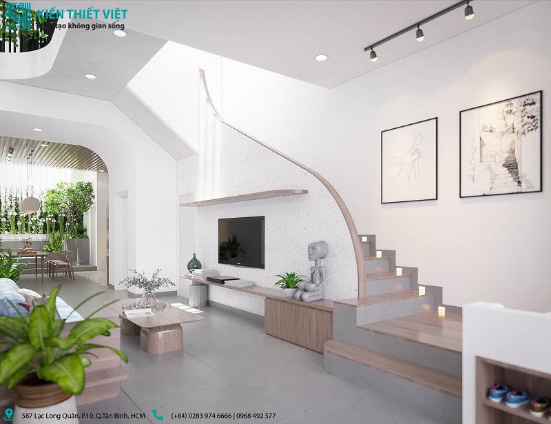 phòng khách kết hợp với bếp nhà anh hoàng (7)
