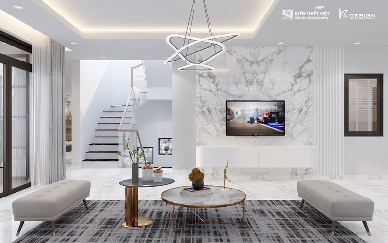 thiết kế phòng sinh hoạt chung nhà chị hiền củ chi (7)