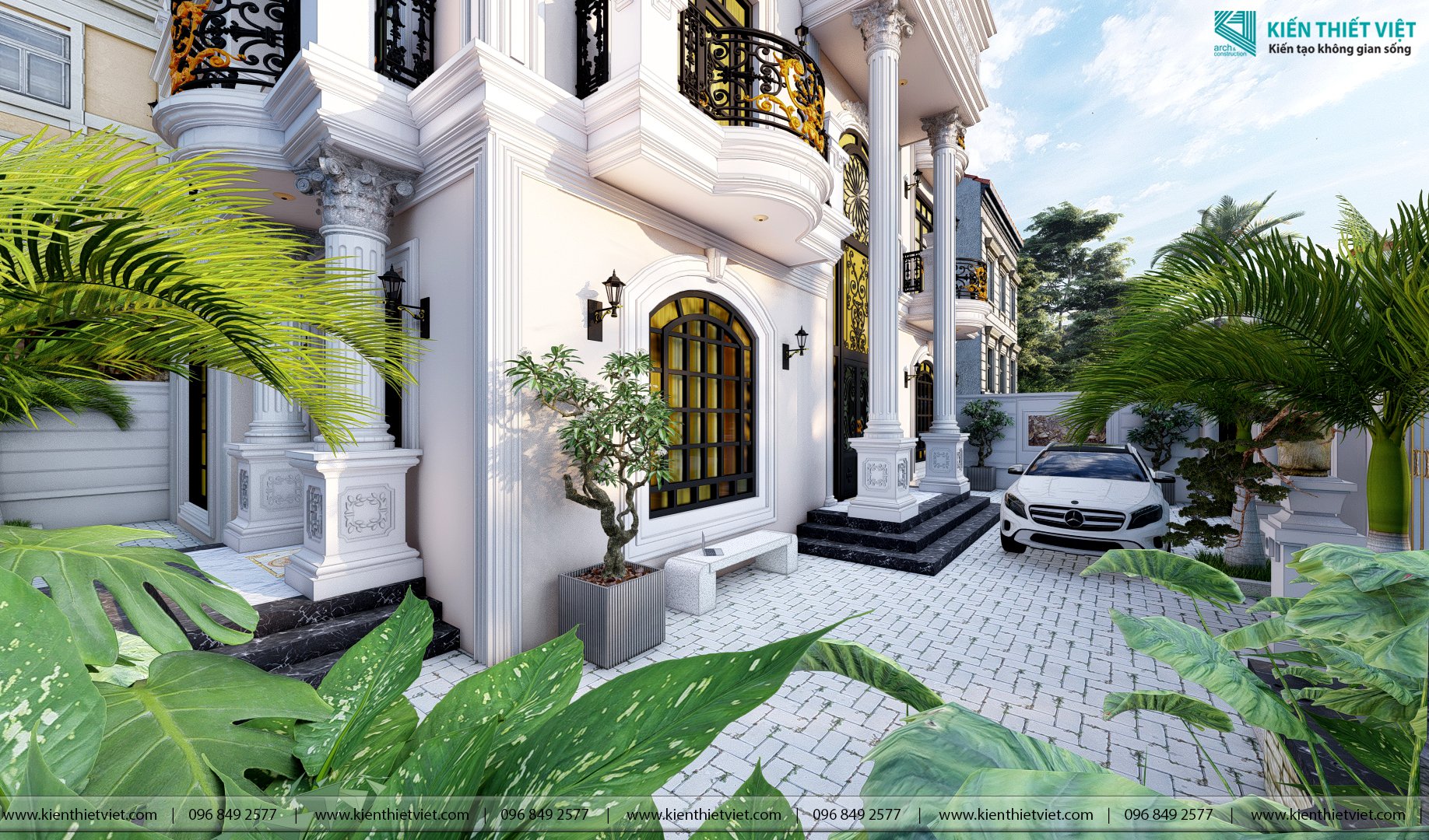Thiết kế biệt thự cổ điển (5)