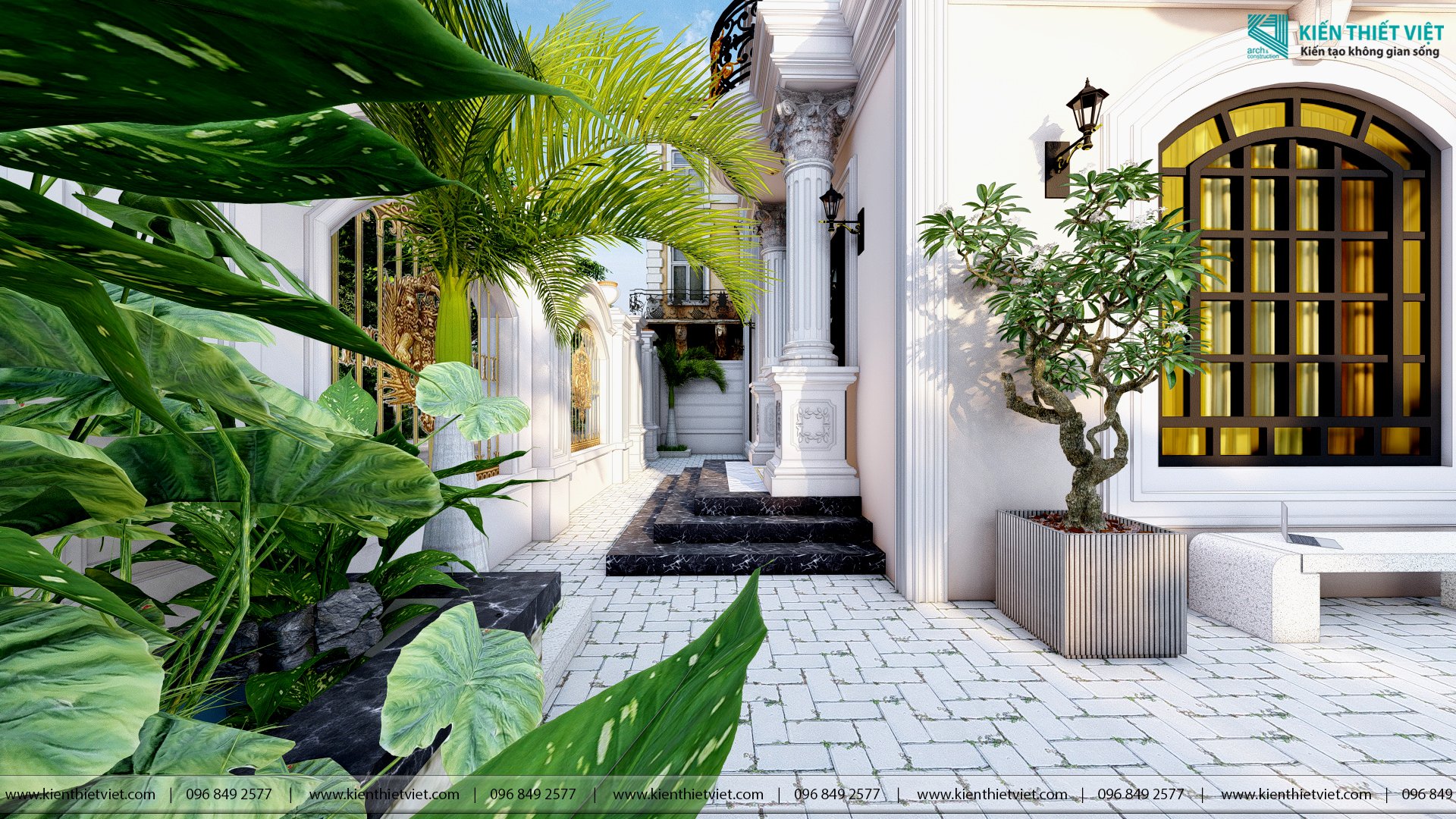 Thiết kế biệt thự cổ điển (7)