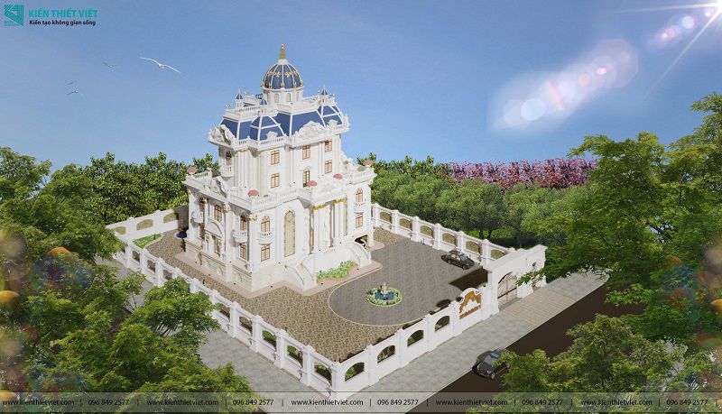 Thiết kế biệt thự cổ điển châu âu (4)