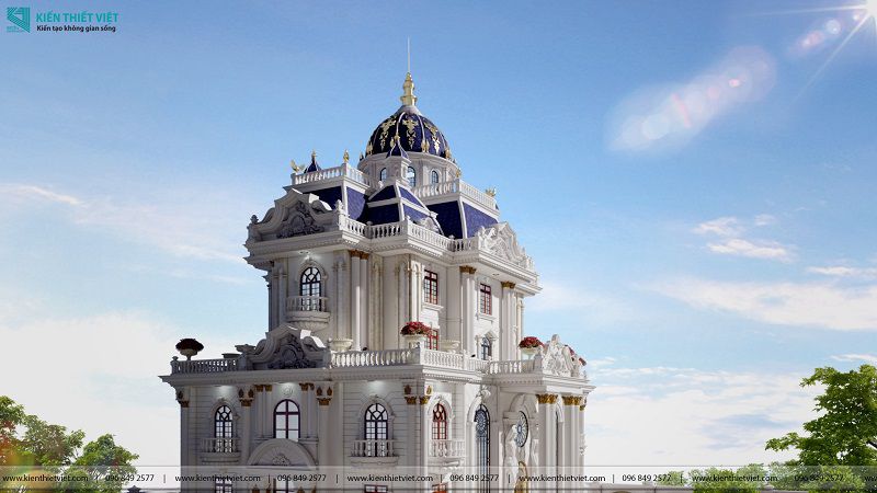 Thiết kế biệt thự cổ điển châu âu (9)